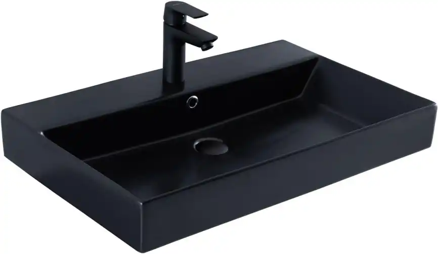 Раковина Sanovit Slim Synergy 70 17070 черный матовый фото 6