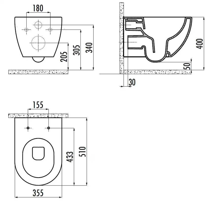 Унитаз подвесной безободковый с биде Creavit Free FE322-00CM00E-0000 с сиденьем микролифт Капучино матовый фото 2