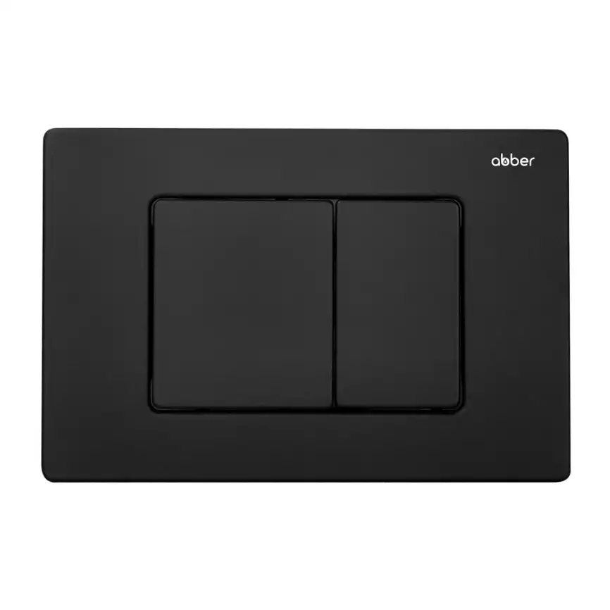 Комплект унитаза с инсталляцией ABBER Bequem AC1100MB-AC0105 черный матовый и кнопкой смыва AC0120MB черная матовая фото 6