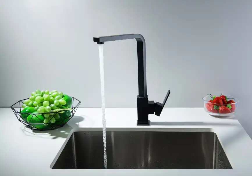 Смеситель для кухни Aquatek Либра AQ1680MB, Черный матовый фото 11