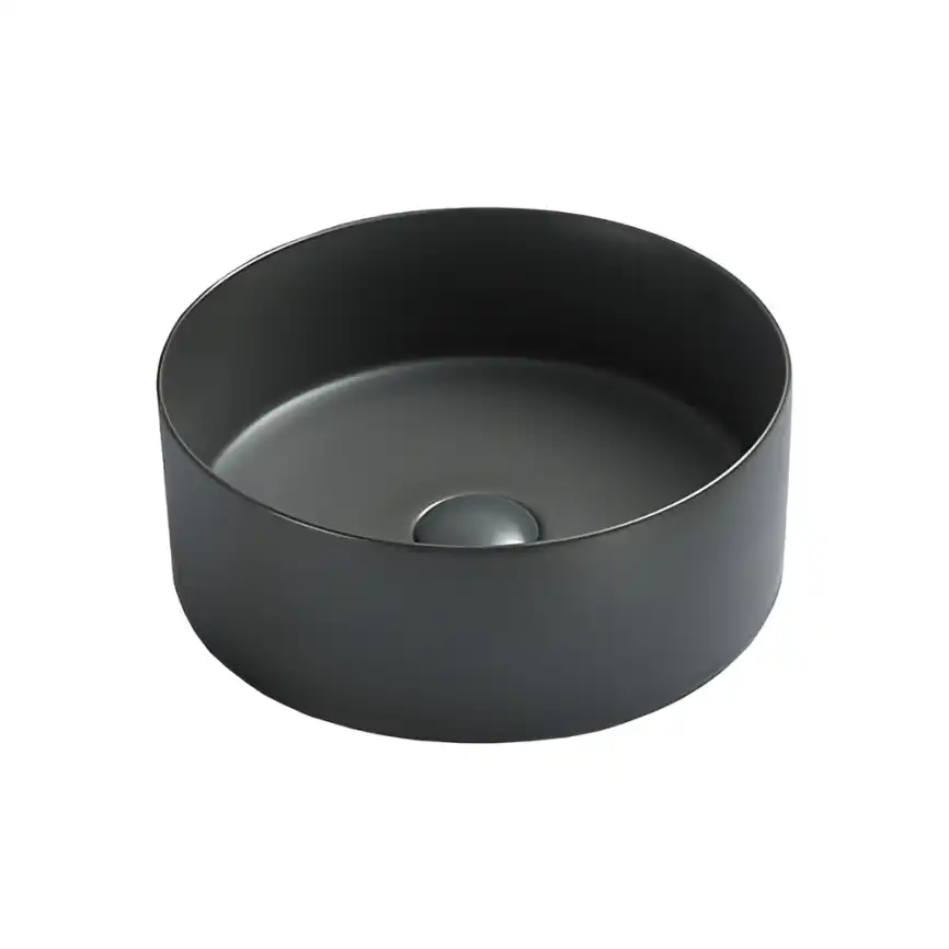 Раковина AVS Лилиан 36x36 темно-серая матовая фото 1