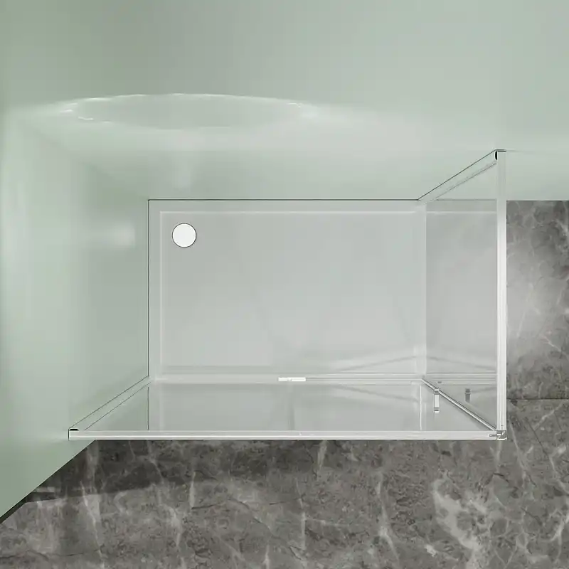 Душевой уголок Azario MALE SQR-90х90х195-CH-CL, прозрачное стекло 6 мм, профиль хром, AZ-J50-90-CH-CL фото 3