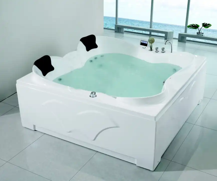 Акриловая ванна Gemy G9089 K L 187х187 с гидромассажем, левая фото 2