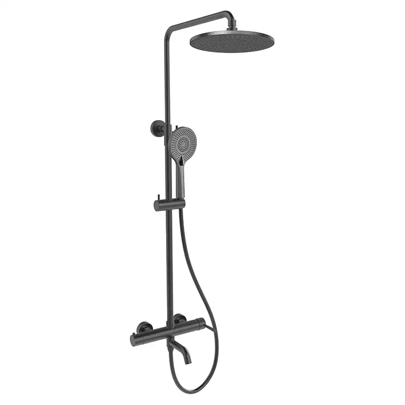 Душевая система AVS Slimmer 811-122-GM, оружейная сталь фото 1