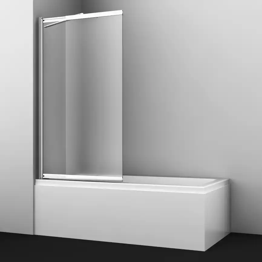 Шторка для ванны WasserKRAFT Main 41S 100 см, 41S02-100 LM Fixed, профиль Хром, стекло Матовое фото 2