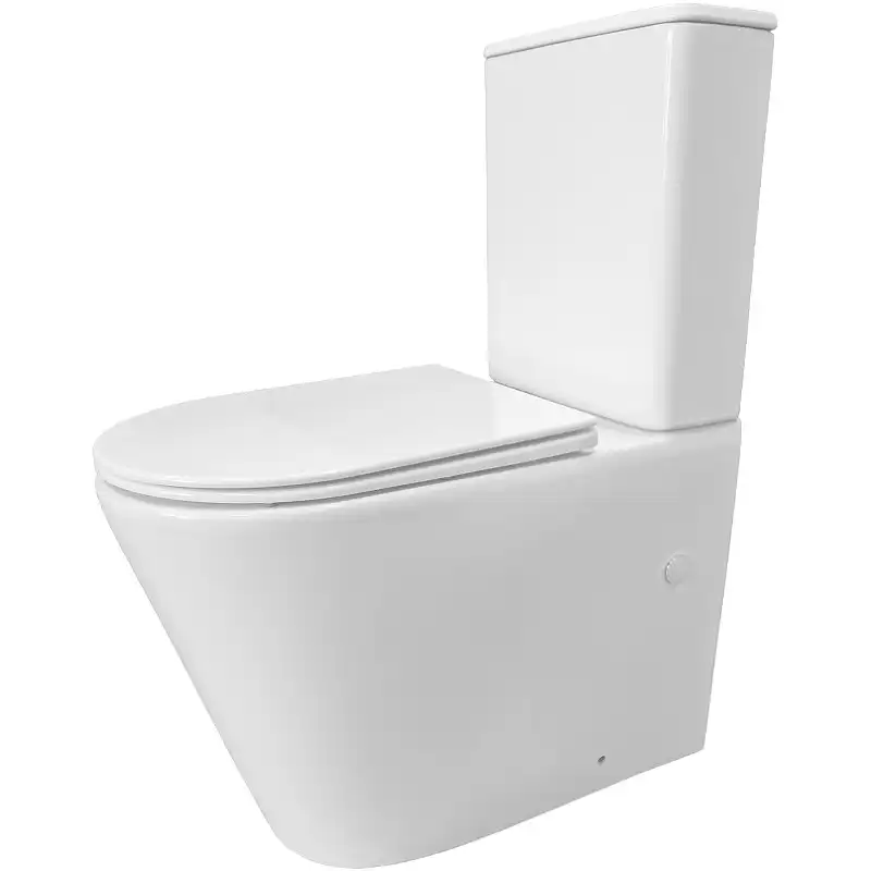 Унитаз-компакт CeramaLux TR2178, безободковый, с бачком и сидением микролифт (Система смыва торнадо) фото 1