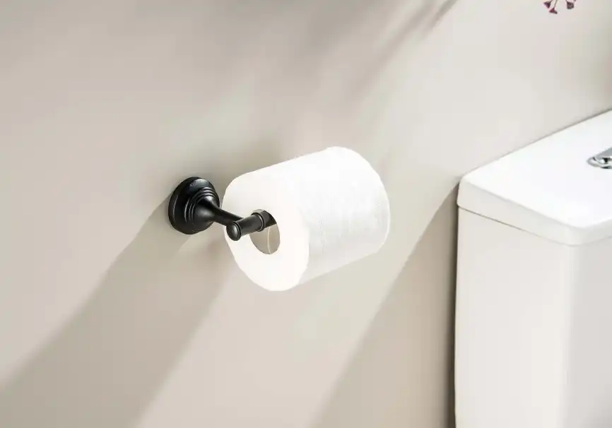 Держатель туалетной бумаги Aquatek Классик AQ4508MB, Черный матовый фото 4