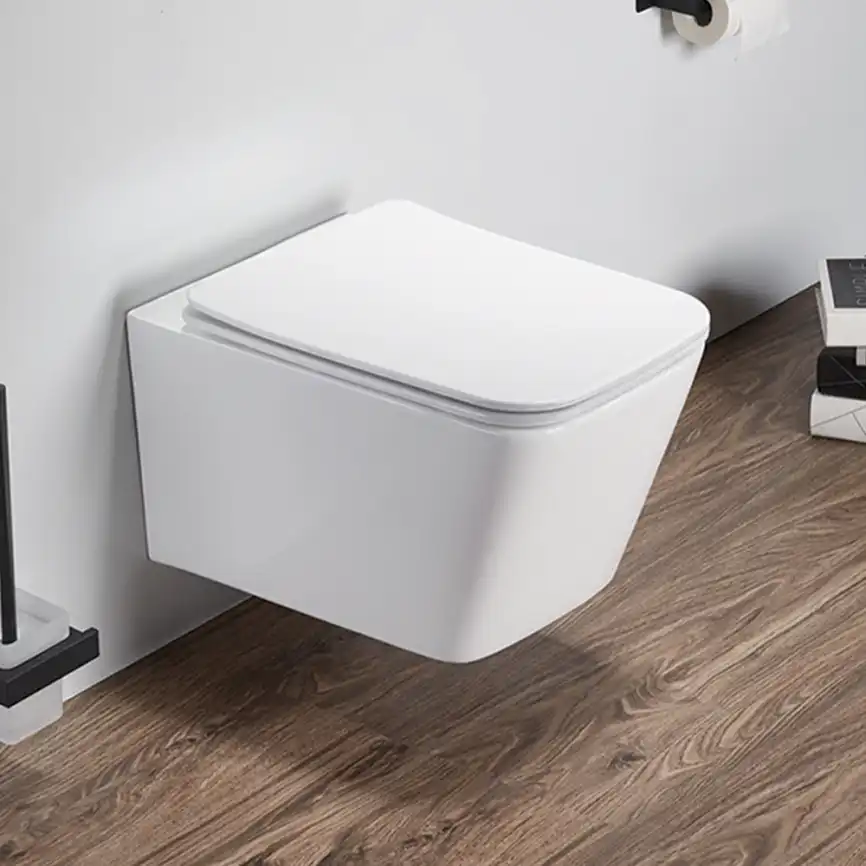 Унитаз подвесной AVS Вектор 813-0004-GW безободковый, белый фото 2