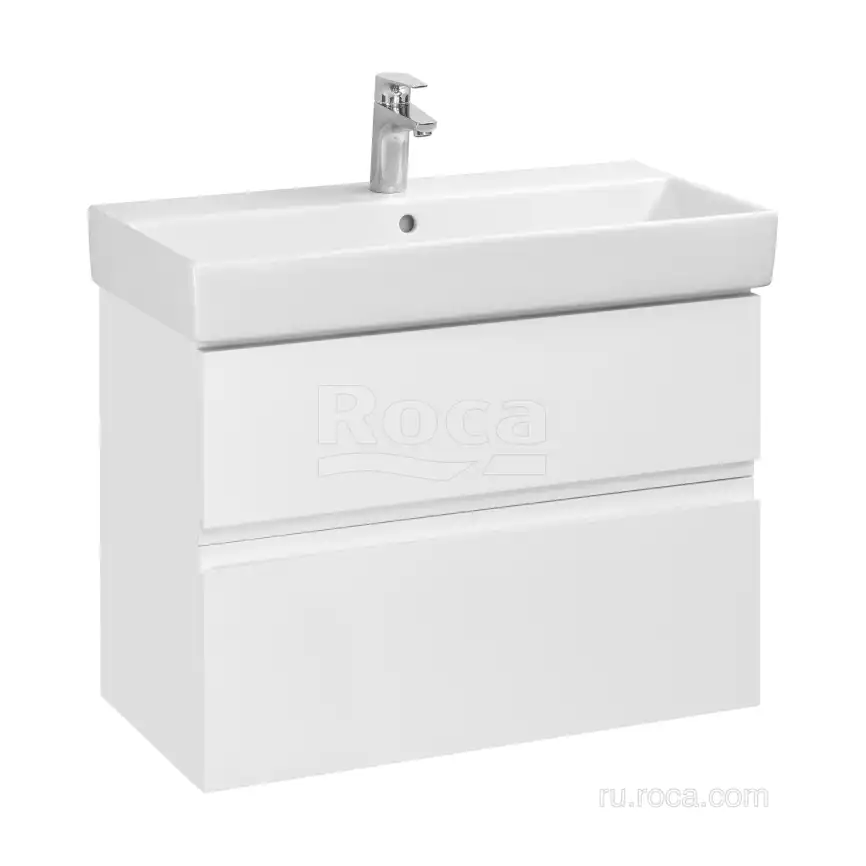 Тумбы под раковину Roca Oleta 80 A857640501 подвесная, цвет, Белый матовый фото 1