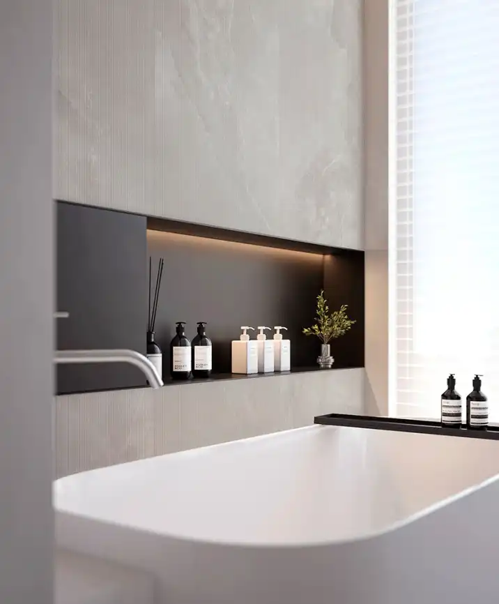 Керамогранит AVS by Italian Design Castello Massimo Blanco 60x120 Moon Light Stone, серый фото 7