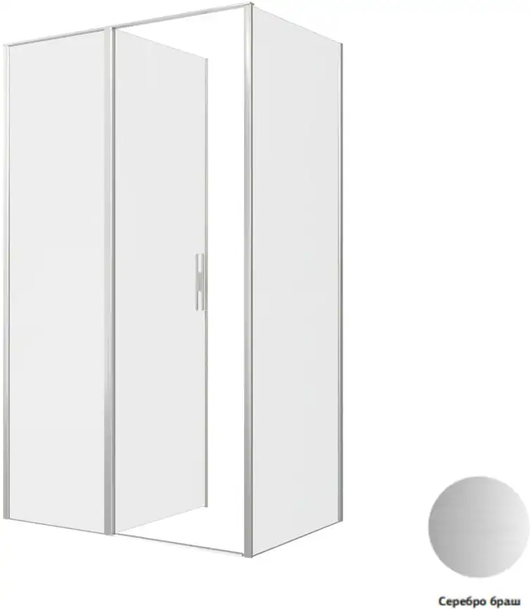 Душевой уголок Allen Brau Priority 120x80 3.31008.BA + 3.31014.BA серебро браш фото 5