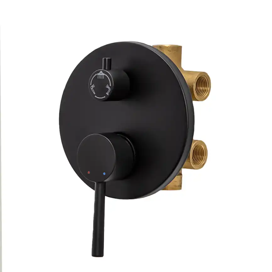 Встраиваемая душевая система AVS SLIMMER 811-141-MB с изливом, черный матовый фото 9