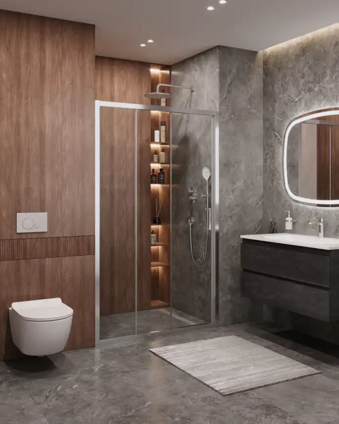 Душевая дверь CEZARES MOLVENO-BF-3-120-C-Cr-IV стекло Прозрачное, профиль Хром фото 1