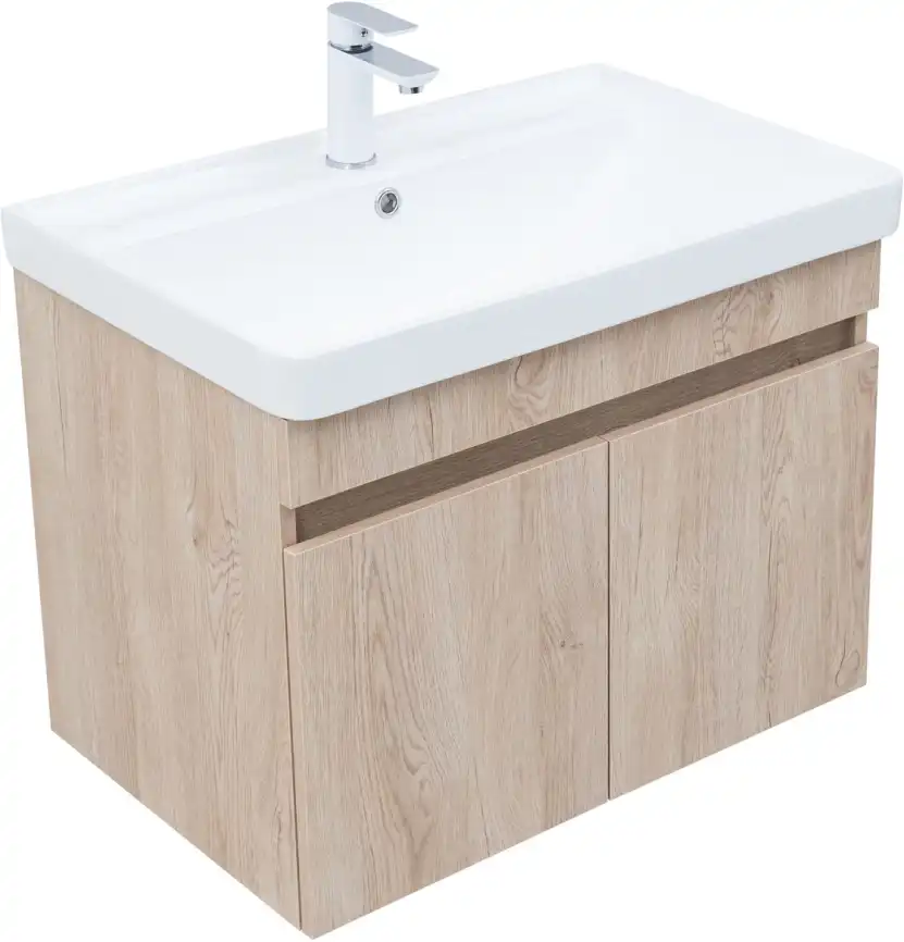 Тумба под раковину Aquanet Оптима 70 дуб светлый, 344804 фото 5