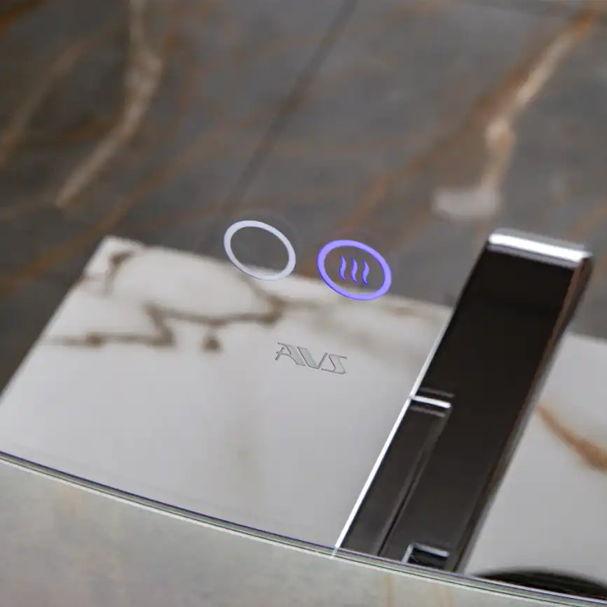 Зеркало с подсветкой AVS Лангано 100x100 см, антипар фото 7