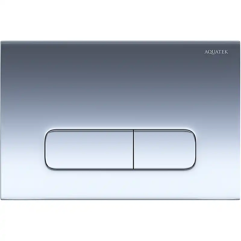 Панель смыва Aquatek Хром глянец (клавиши прямоугольные) KDI-0000016 фото 1