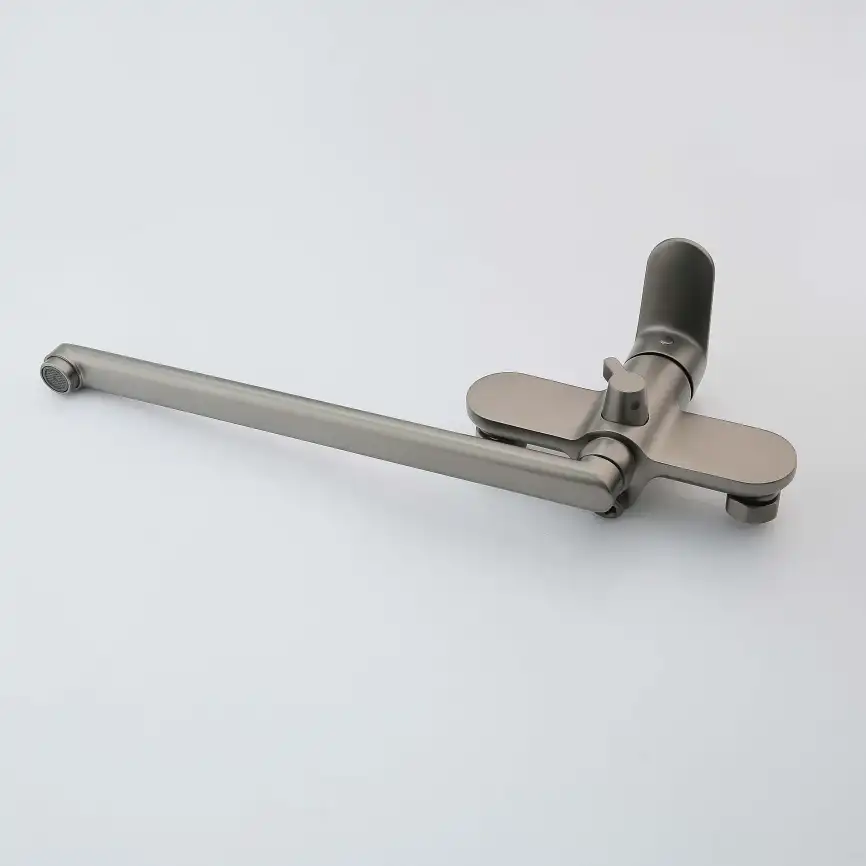 Смеситель для ванны Aquatek Ника AQ1842BGM с длинным изливом, Оружейная сталь фото 6