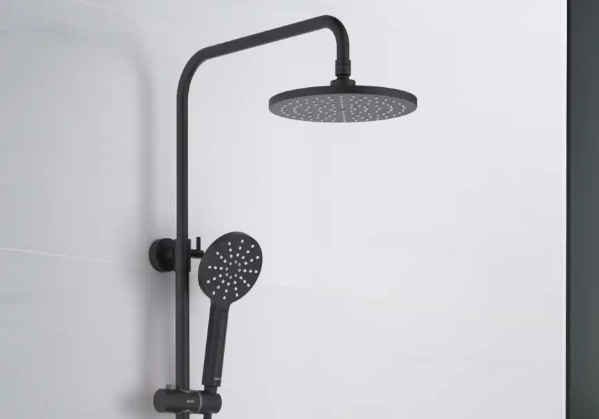 Душевая система Aquatek БЕТТА AQ2160MB, Черный матовый фото 9