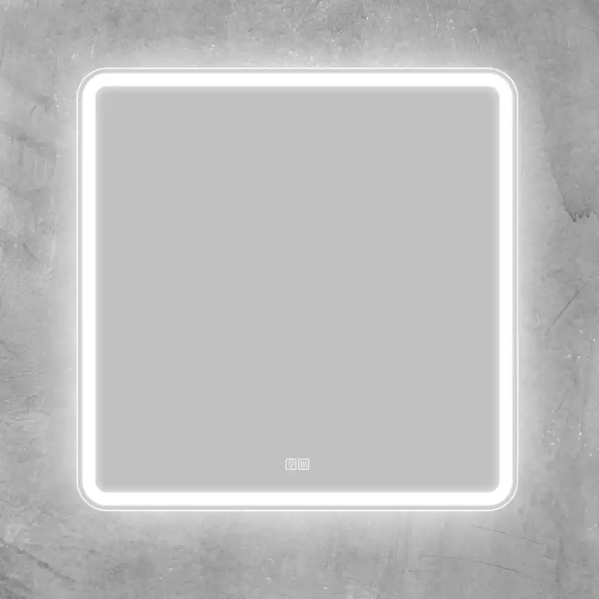 Зеркало BelBagno MARINO 80х80 SPC-MAR-800-800-LED-TCH-WARM с подстветкой, сенсорный выключатель, с подогревом фото 3
