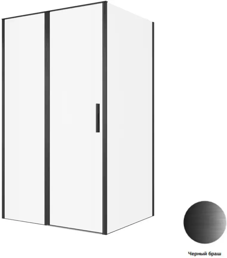 Душевой уголок Allen Brau Priority 120x80 3.31033.BBA + 3.31042.BBA черный браш фото 1