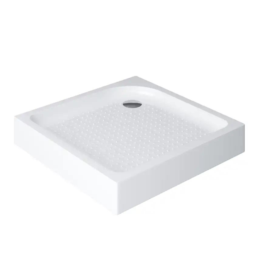 Душевой поддон BelBagno TRAY 80х80 акриловый TRAY-BB-A-80-15-W Белый фото 2