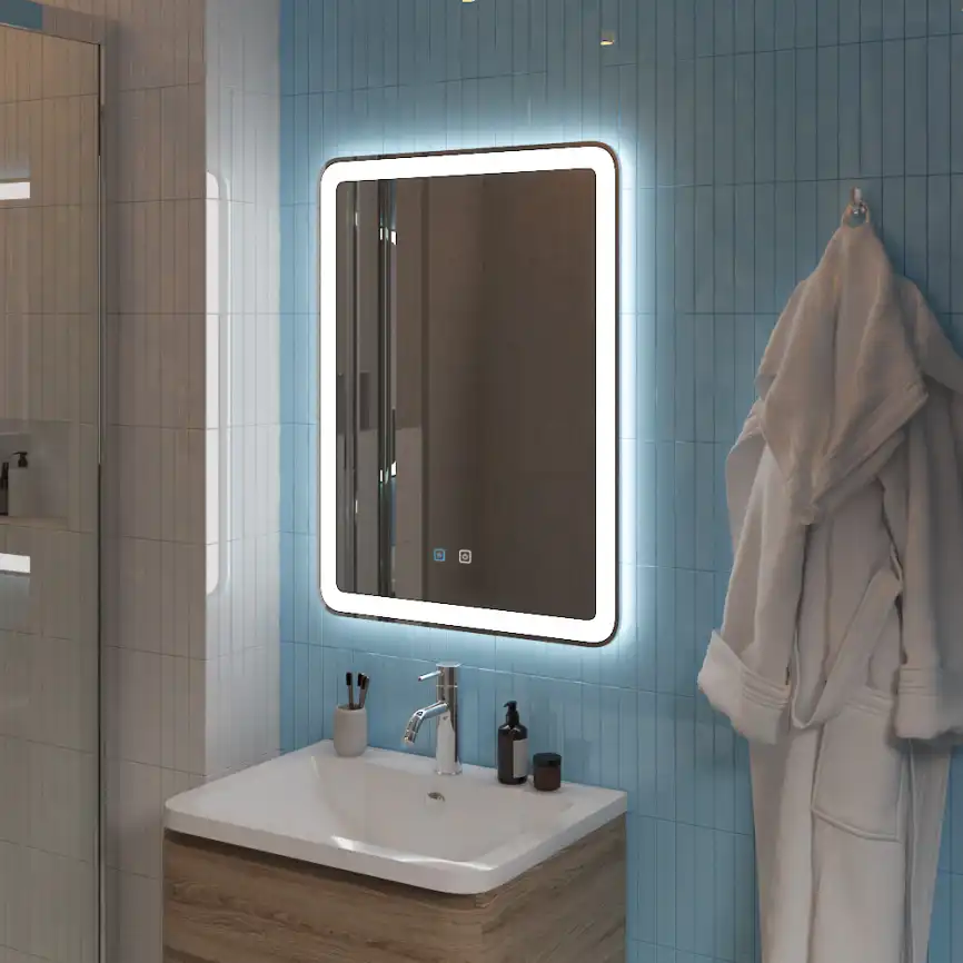 Зеркало BelBagno MARINO 60х80 SPC-MAR-600-800-LED-TCH-SND с подстветкой, сенсорный выключатель, голосовым управлением и подогревом фото 8