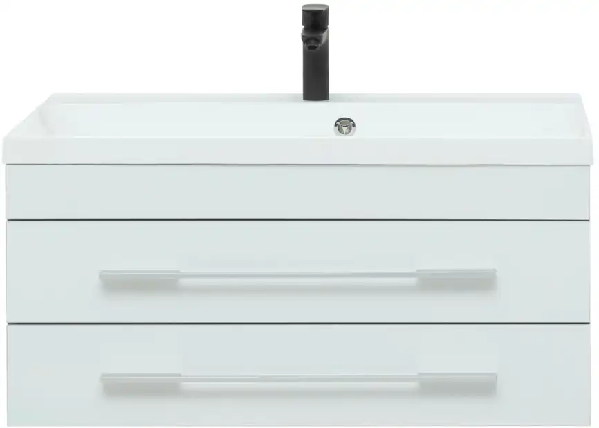 Тумба под раковину Aquanet Верона 90 белый (подвесная 2 ящика) 172335 фото 6