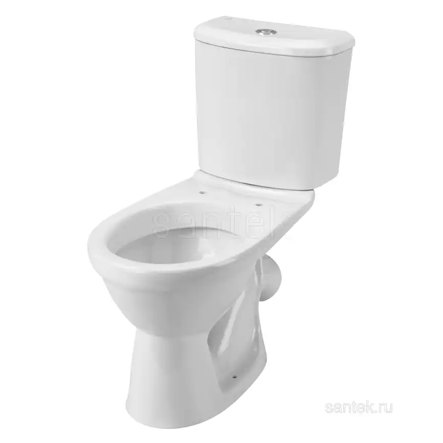 Унитаз-компакт Santek Бореаль с диагональным выпуском, стандарт- 2 реж., дюропласт, антивсплеск, микролифт 1WH302146 фото 2
