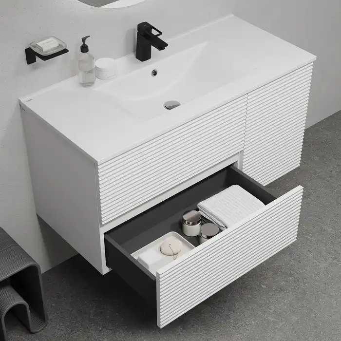 Тумба с раковиной IDDIS Bild 100, подвесная, Белая, BIL10W0i95K фото 15