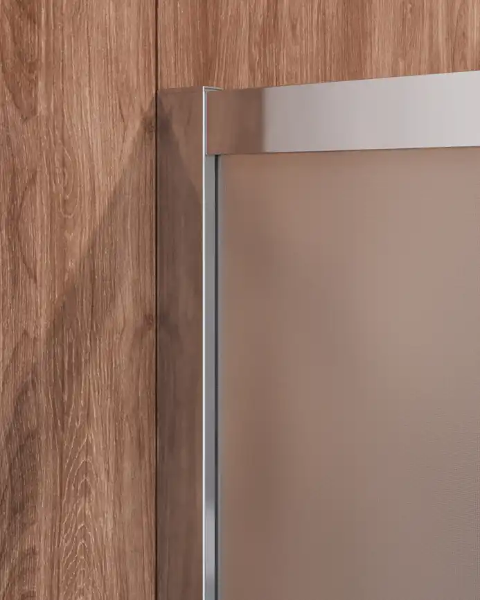 Душевой уголок CEZARES MOLVENO-A-2-100-P-Cr стекло Матовое рифленая, профиль Хром фото 5