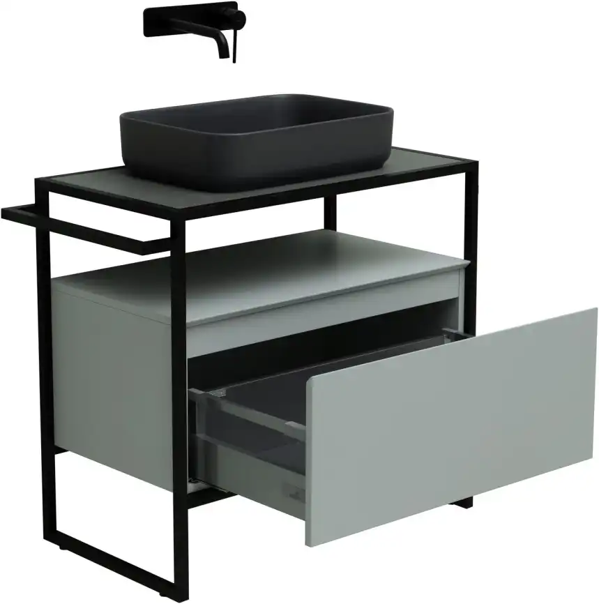 Тумба под раковину Allen Brau Priority 80 1.31002.PWM папирус матовый фото 4