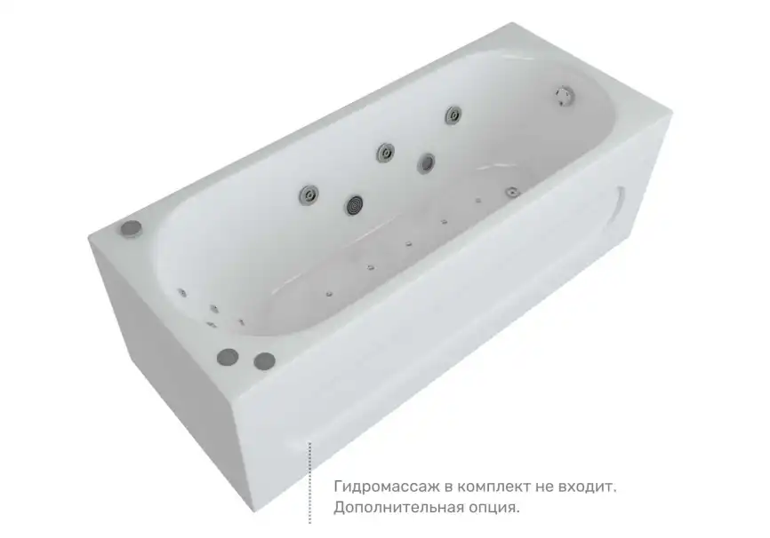 Акриловая ванна Aquatek Оберон 150х70 OBR150-0000001, без панели, каркаса и слив-перелива фото 5