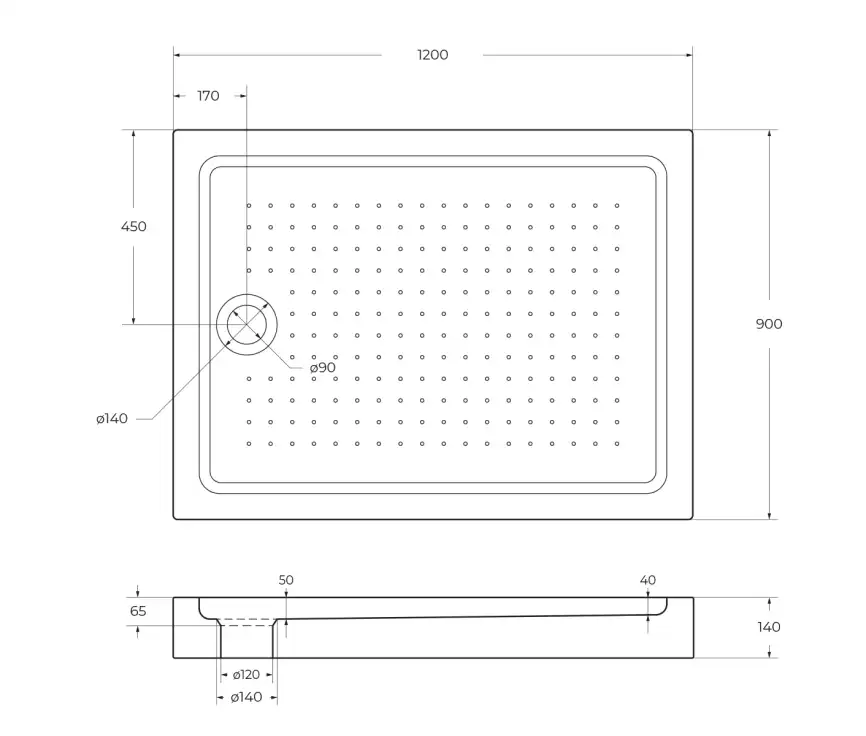 Душевой поддон BelBagno TRAY 120х90 акриловый TRAY-BB-AH-120/90-15-W Белый фото 5