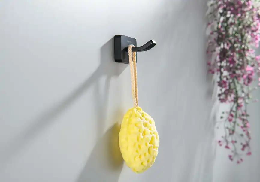 Крючок для полотенец Aquatek Либра AQ4301MB, Черный матовый фото 3