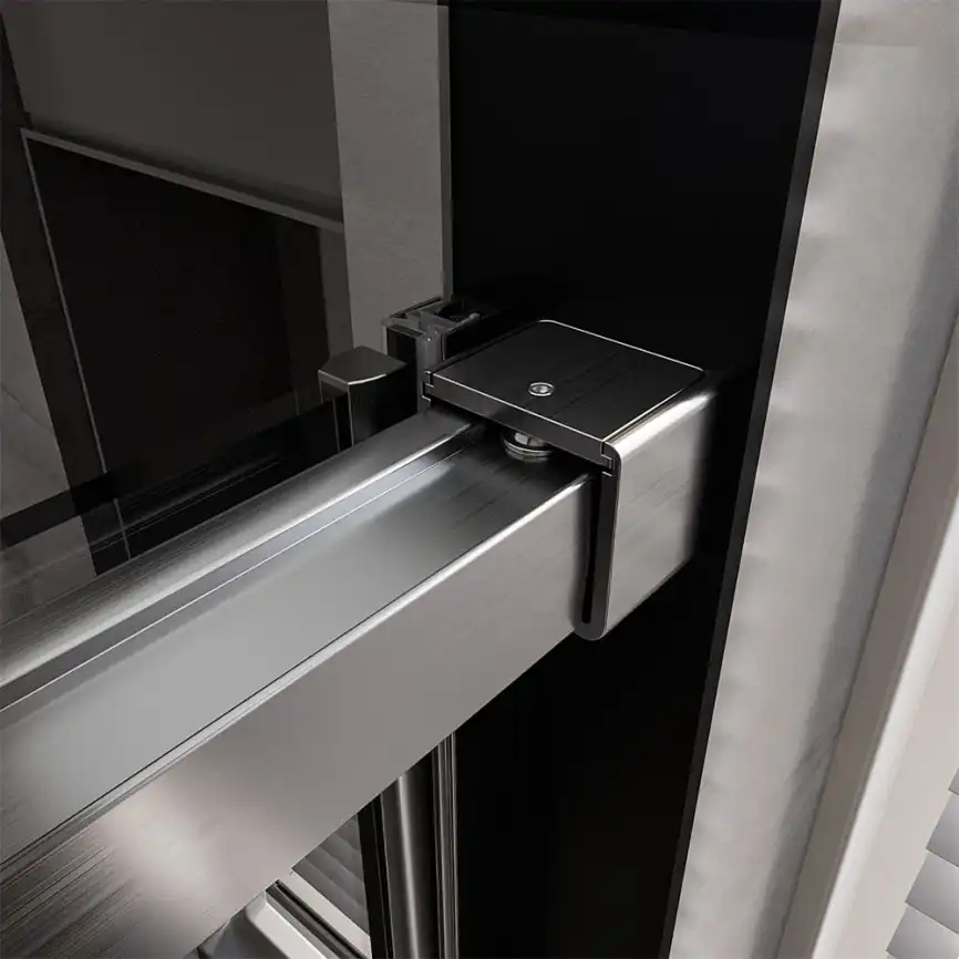 Душевой уголок  Veconi Premium Trento 120х80 PTC40-SP-12080-GR-01-C4, стекло Прозрачное профиль Брашированный графит фото 2