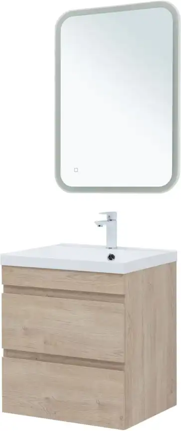 Тумба под раковину Aquanet Нота New 60 дуб светлый 334197 фото 10