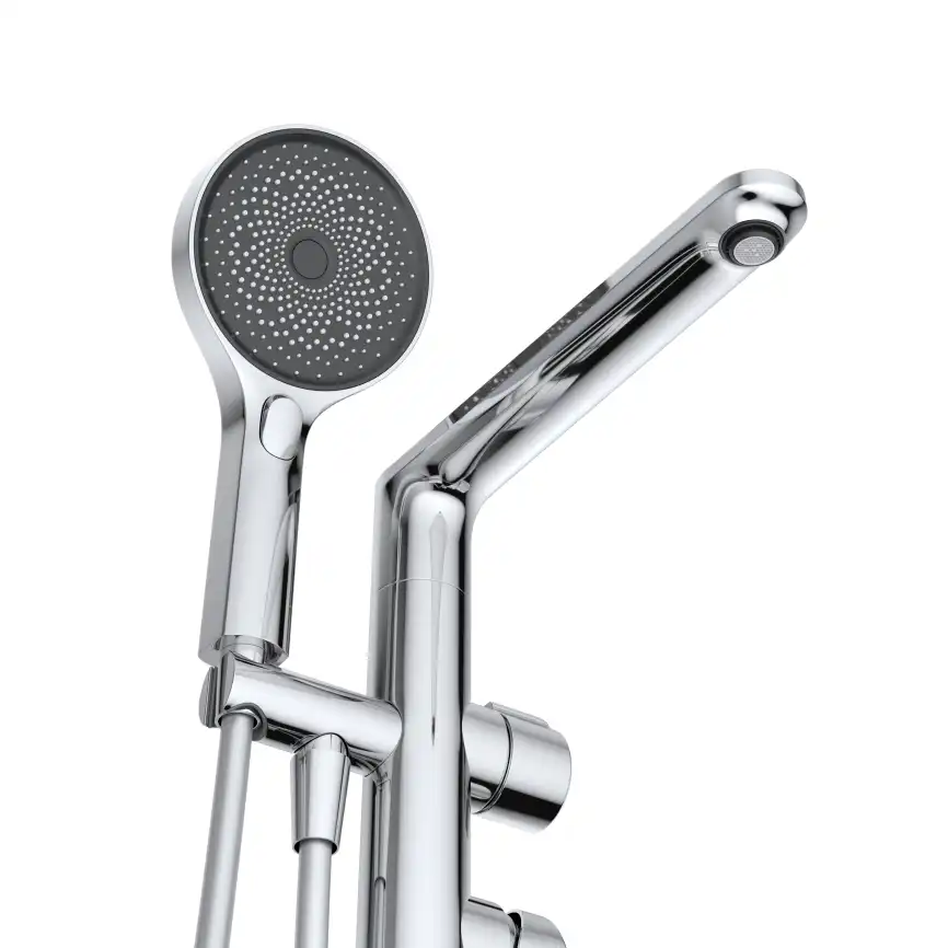 Напольный смеситель для ванны Cezares COMFORT-VDP-01, Хром фото 4