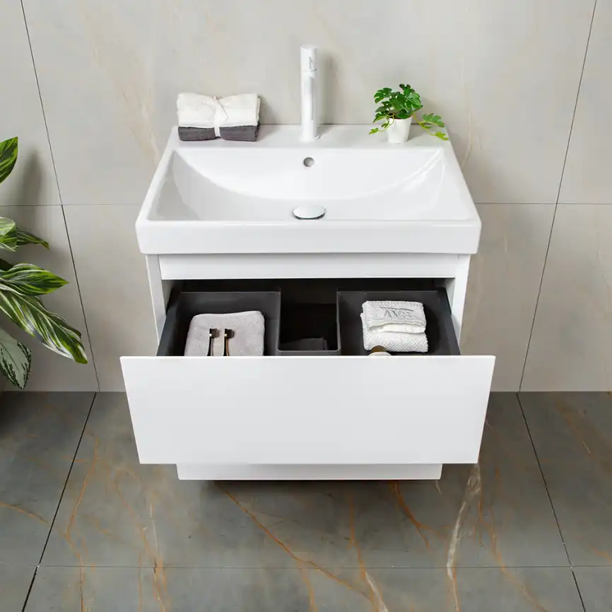 Тумба с раковиной AVS Гармония 60 белая, N821-07-600WG-02-610WG фото 3