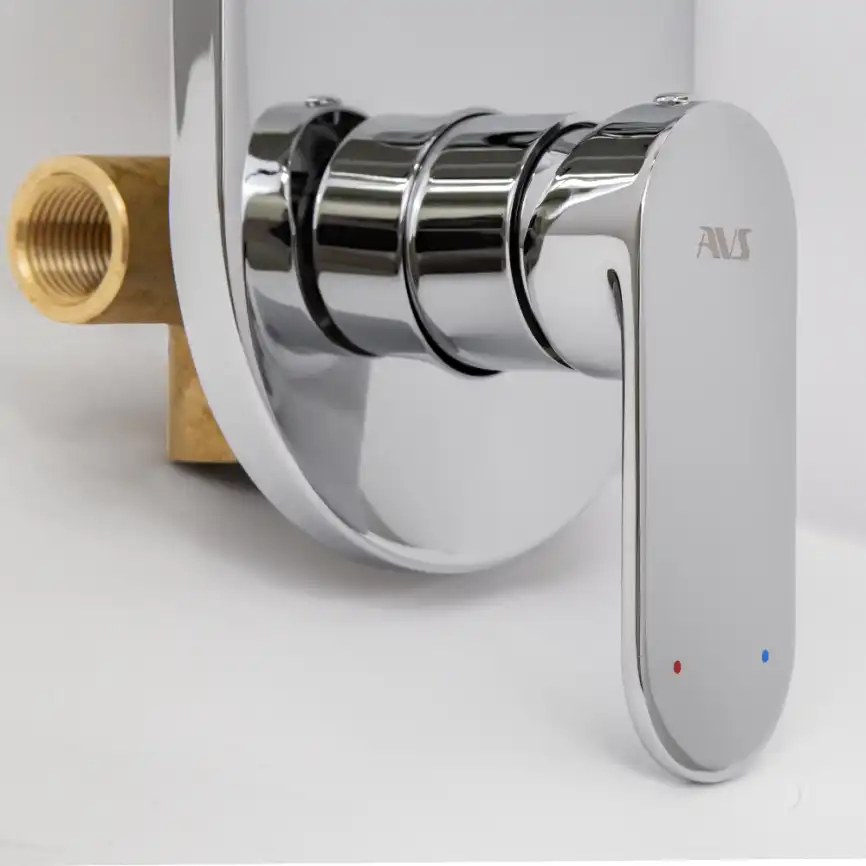 Смеситель для ванны AVS Beauty 811-703-CR встраиваемый, с внутренней частью, хром фото 2