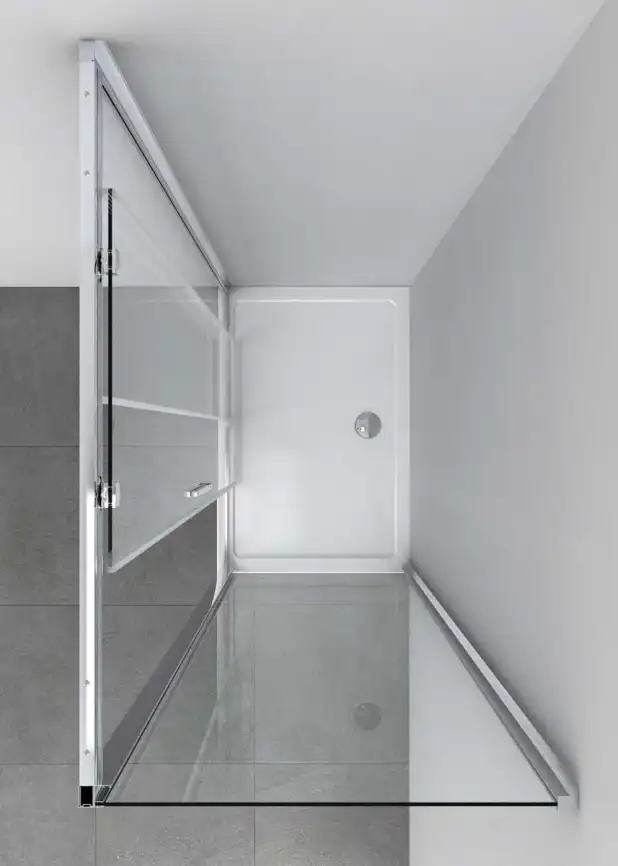 Душевой уголок Vincea Soft 120х80 VSR-3SO8012CL, дверь раздвижная, профиль хром, стекло прозрачное фото 2