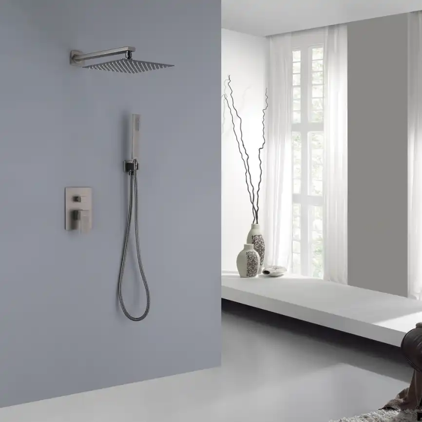 Душевая система ABBER Daheim AF8219NG скрытого монтажа без излива, никель фото 2