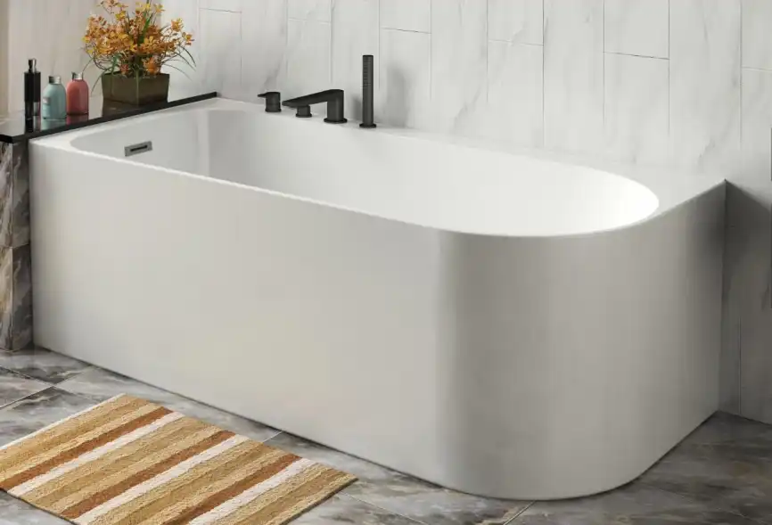 Акриловая ванна Azario LUTON 170x80 LUT17080 L, отдельностоящая пристенная, левая, белая фото 4