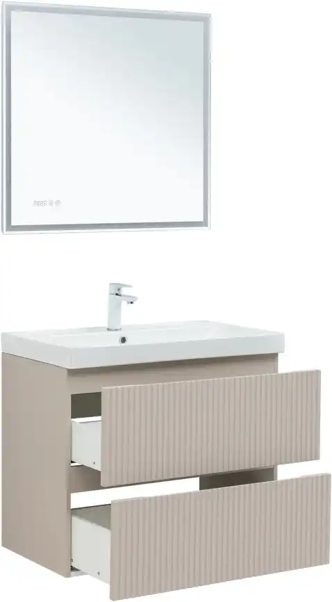 Тумба под раковину Aquanet Джейн (Flat) 80 бежевый, 343977 фото 7