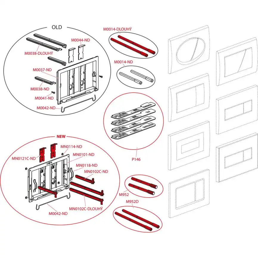 Кнопка смыва Alcaplast M271 Хром фото 3
