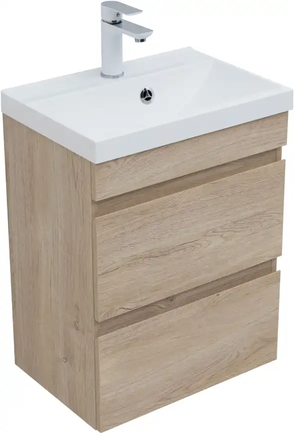 Тумба под раковину Aquanet Нота New 50 дуб светлый 334196 фото 5