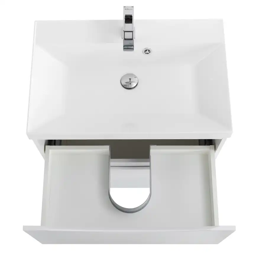 Тумба под раковину BelBagno MARINO-700-2C-PIA-BL-P напольная Bianco Lucido фото 5