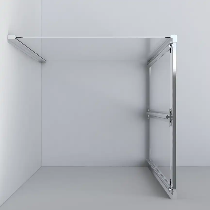 Душевой уголок Vincea Garda 90х80 VSR-1G8090CH, дверь складная, профиль хром, стекло шиншилла фото 2