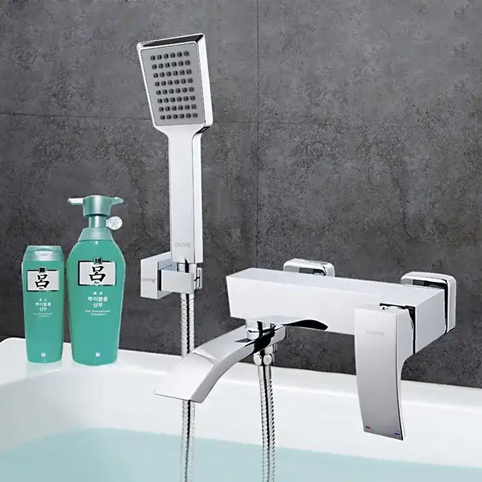 Смеситель для ванны Gappo G3207 с коротким изливом, Хром фото 8