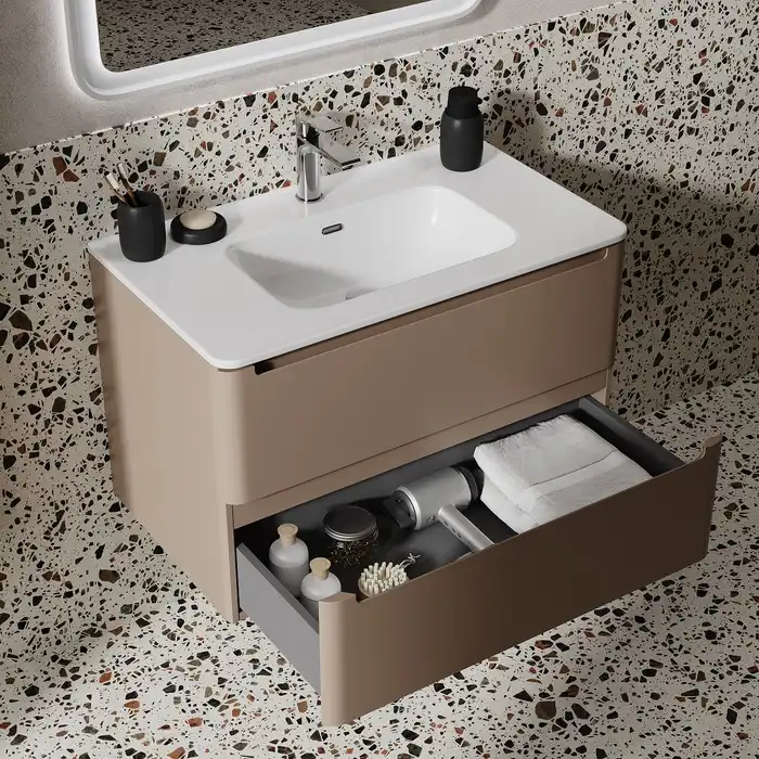 Тумба с раковиной IDDIS Edifice 80, подвесная, Капучино, EDI80C0i95K фото 12