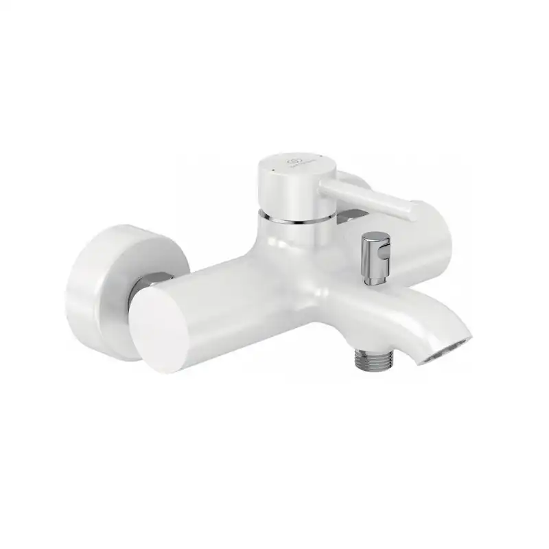 Смеситель для ванны Ideal Standard Cerafine BC199U5, однорычажный, с коротким изливом, Белый матовый фото 1